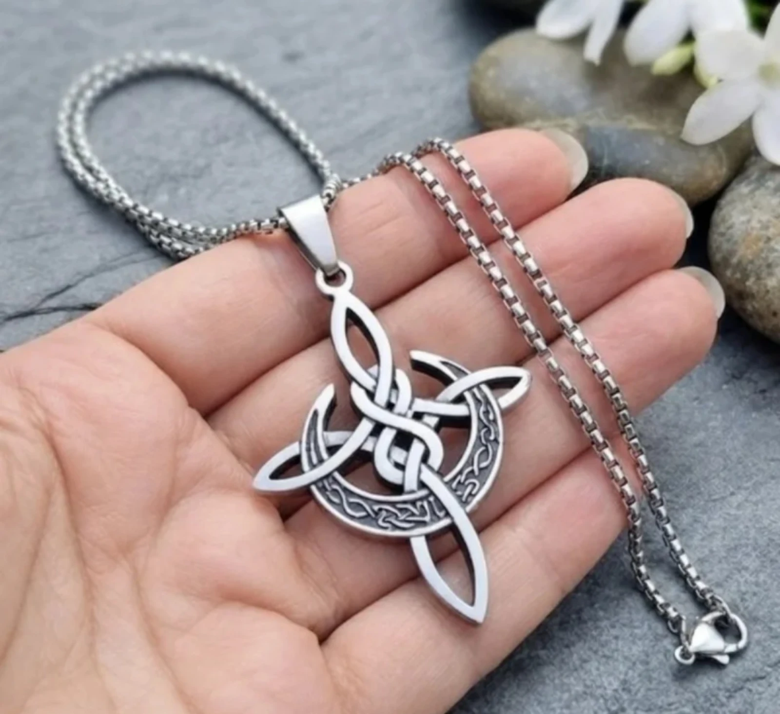 Steel Celtic cross pendant – photo 2